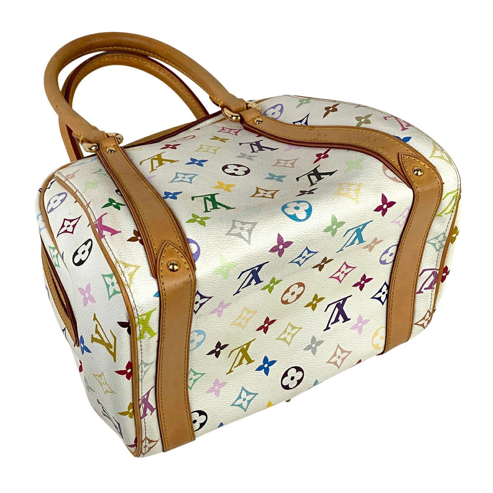 Louis Vuitton Handbag Multicolor White Blanc Monogram Priscilla